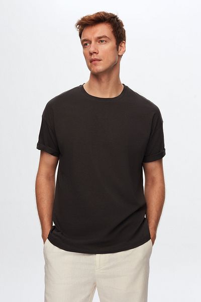 D'S Damat Tricou Confort Antracit 100% Bumbac