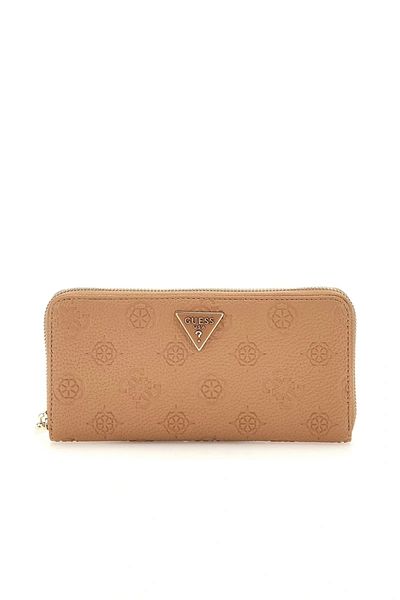 Guess Cresıdia Slg Large Zip γύρω από γυναικείο μπεζ πορτοφόλι Swpg9349146-beı