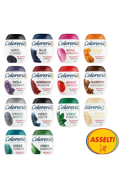 Henkel Coloreria Italiana Nero Intenso pentru materiale textile, culoare Negru, 350 g