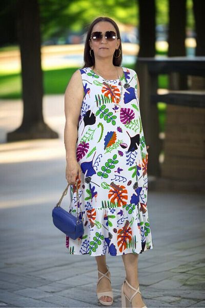yagmurberen Japanese Sleeveless Skirt with Pockets Bumbums Cotton Viscose Plus Size Dress