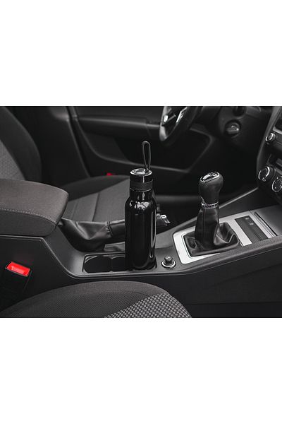 Noveen Termos Tb130 Black Shiny, Perete Dublu, Inox, Negru, 500 ml