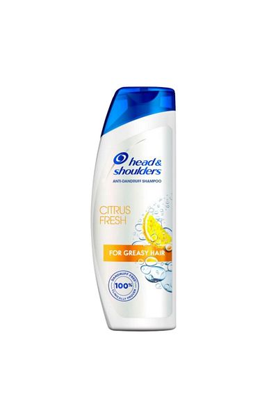 Head&Shoulders Citrus Fresh Anti Dandruff Shampoo for Greasy Hair 390 ml