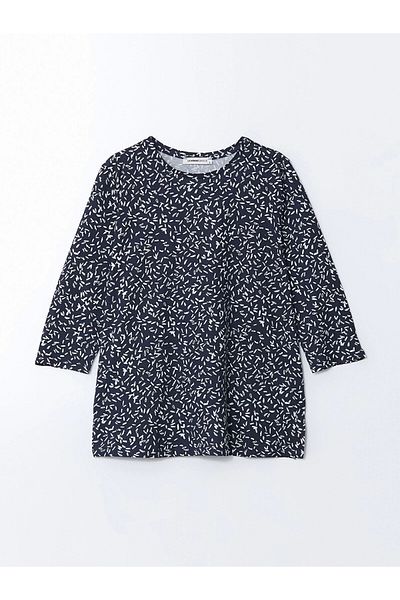 LC Waikiki Tricou de damă LCW Grace bleumarin cu decolteu rotund
