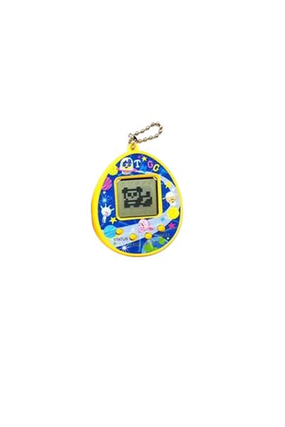 kik Joc electronic interactiv Tamagotchi, 7 x 5 cm, în formă de ou, 5 ani, galben
