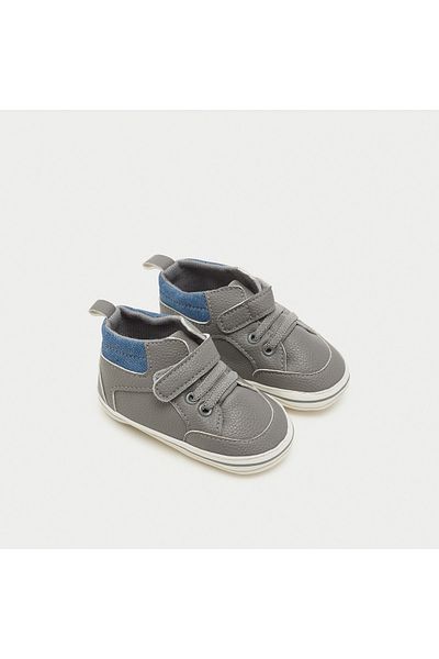 Juniors Panelled Booties with Hook and Loop Closure