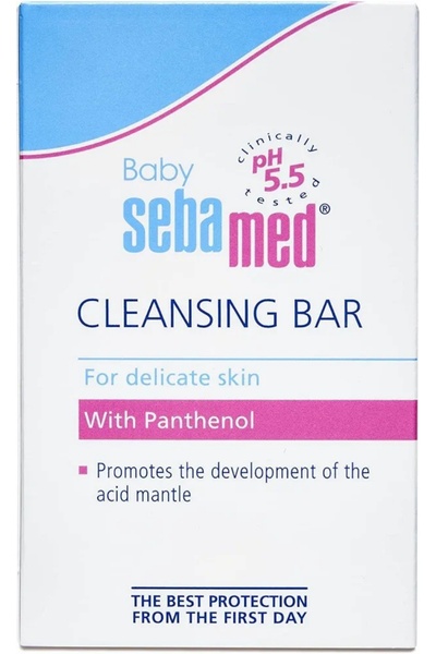 Sebamed Baby Cleansing Bar 150 g Gentle Moisturizing Bar for Delicate Baby Skin with Mild & Nourishing