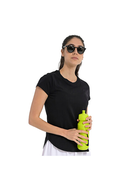 Sportive Sendai Kadın Siyah Günlük Stil T-Shirt 25YK013-SYH