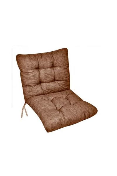 bebelyno Chair cushion with backrest, Brown, foam filling, fastening system, 50x100 cm