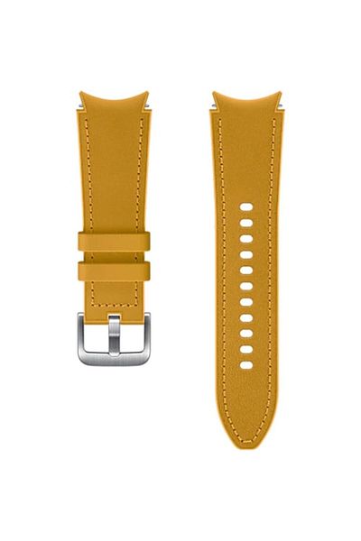 Samsung Samsung Hybrid Leather Band for Galaxy Watch4 20mm S/M, Mustard