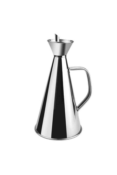 PUFO Recipient elegant din oțel inoxidabil cu mâner pentru ulei și oțet, 750 ml