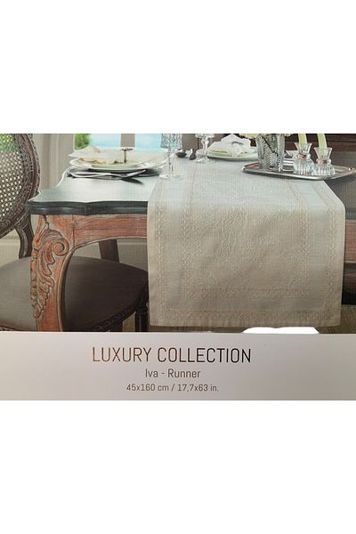 Madame Coco Iva Runner 45 X 160 cm Beige Chic Practical Elegant Daily Use