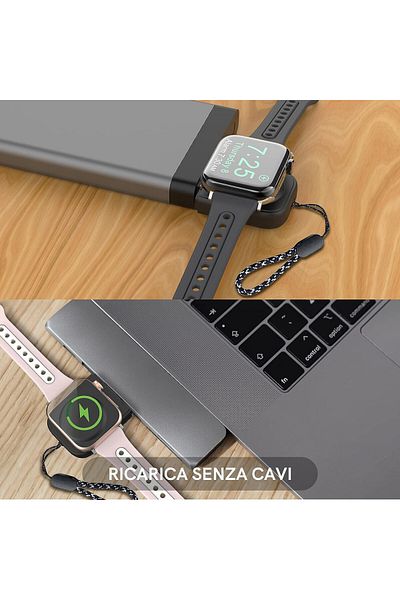 Delidigi Încărcător wireless pentru Apple Watch, ABS, negru