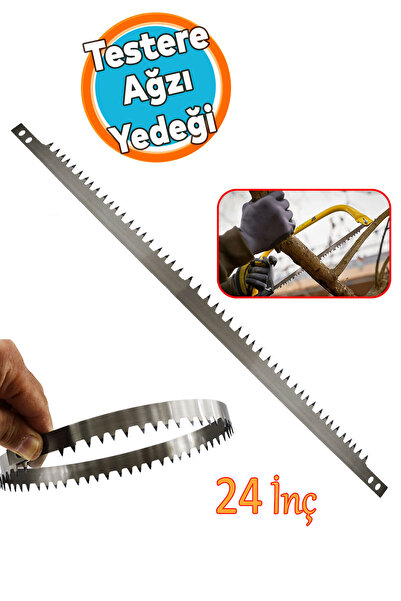 NZB Kolastar Yaylı El Testere Ağzı Yedeği Bıçağı 1 Adet İsveç Kalitesi 24" İnç 610 mm (61cm) Çatal Diş