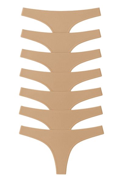 LİBELLA İÇ GİYİM Γυναικεία βαμβακερά εσώρουχα Lycra Thong Πακέτο 7