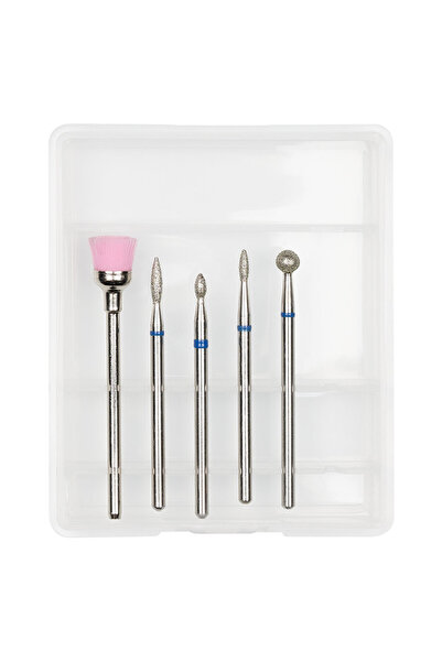 LUXORISE Τρυπάνια νυχιών με διαμάντι #26, σετ 5 τεμαχίων