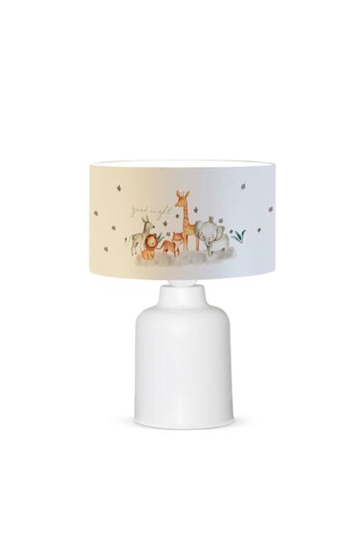 HOMİNG Fabric Printed Cute Animals Children's Room Lampshade Ayd-3052