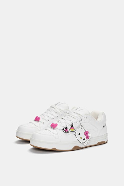 Pull & Bear Hello Kitty süslemeli kaykay spor ayakkabı