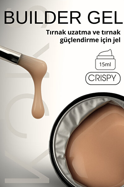KOKS Builder Jel 15 ml Crispy – Her Tür Tırnak Uzatma Için Uygun Çok Amaçlı Jel