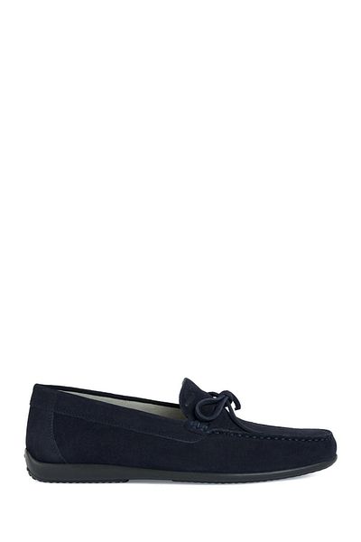 Geox Navy Blue Ascanio Suede Leather Men's Casual Loafer - U350wa00022c4002