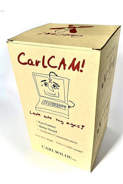 CARLWILDE Set of 2 CARLWILDE HD webcams with microphone, USB, silver