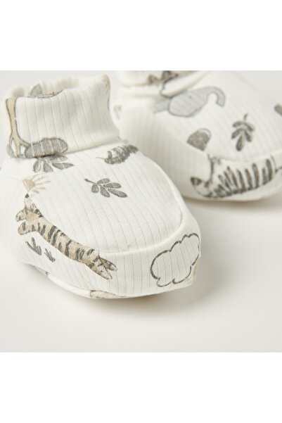 Juniors All-Over Safari Print Booties