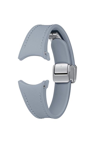 Samsung Curea smartwatch Samsung D-Buckle Hybrid Eco-Leather Band pentru Galaxy Watch6, Slim (S/M), Blue
