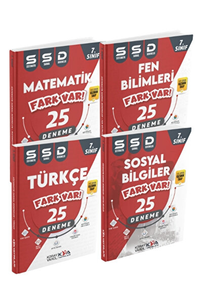 Kva Yayınları 2026 7. SINIF KORAY VAROL TÜRKÇE MATEMATİK FEN SOSYAL BRANŞ 25 ...