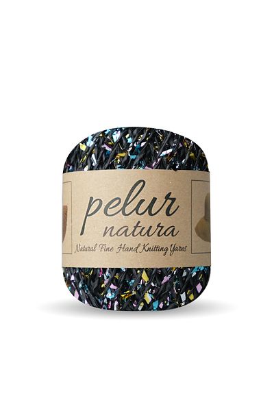 Pelur Natura Χαρτί Κομφετί Σχοινί Μαύρο Μικτό Χρώμα