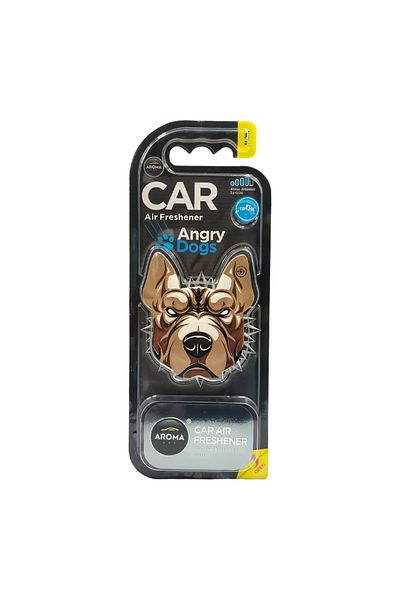 Aroma Car Air Freshener Angry Dogs Pitbull Scent, Strong Long Lasting Fragrance, Car Vent Clip
