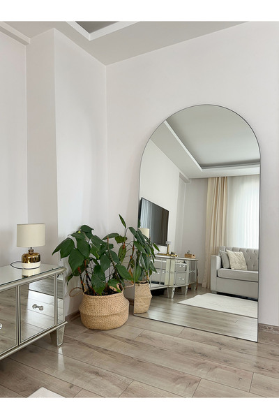 EFFE YAPI DEKOR Çerçevesiz Model 180X100 cm Oval Ayaklı Boy Aynası