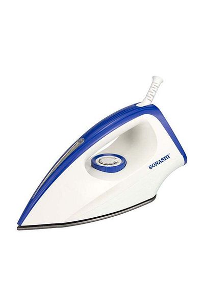 sonashi Dry Iron With Non-Stick Coating Plate & Adjustable Thermostat Control | Heavy Base Iron With Indicat