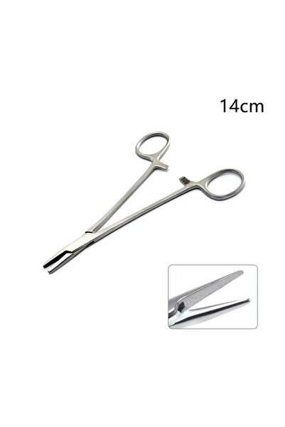 Choice 14 سم 1 قطعة 14/16 سم حامل إبرة الأسنان كماشة ملقط تقويم الأسنان الفول...