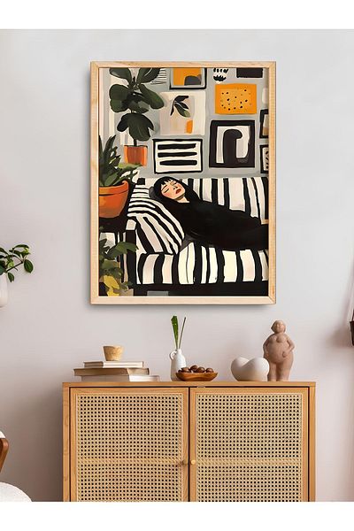Dekorsiahome One Piece Wooden Frame Living Room Hall Kitchen Table Tk0513