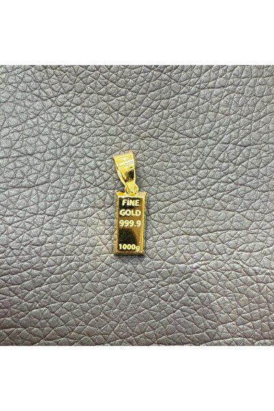 Üresinler Kuyumculuk Külçe Altın Görünümlü Kolye 14K