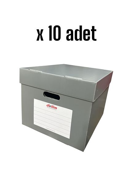 dirilim plastik Reborn Plastic Archive Box 42*35*30cm 5 Pieces Folder Capacity Folder Plastic Corrugated 10 Pieces