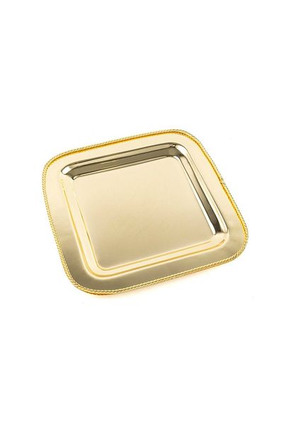 Mikasa Moor Gold Metal Tray 27x27x2cm