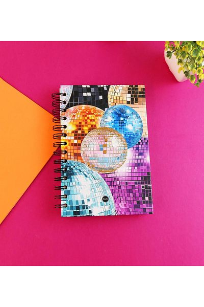 Gift Moda Special Design Spiral 15*21 cm Dot Notebook, Sketchbook, Doodle Book - 2 Sheets with Sticker Gift