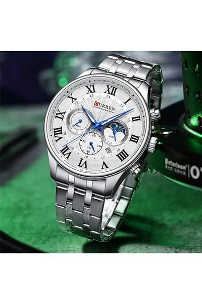Curren 8427 Men's Stainless Steel Analog Watch – Original Luxury Wrist Watch