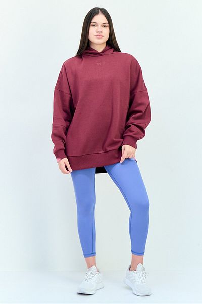 Reebok Women Sportswear Fit Long Sleeves Outdoor Hoodie, Maroon