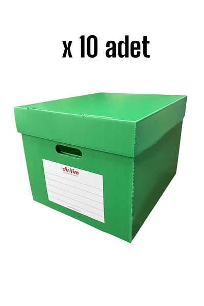 dirilim plastik Reborn Plastic Archive Box 42*35*30cm 5 Pieces Folder Capacity Folder Plastic Corrugated 10 Pieces