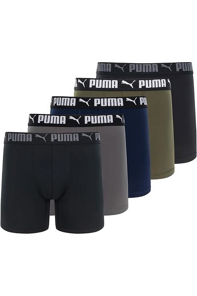 Puma Men's Sport Stretch Boxer Briefs Pack Of 5