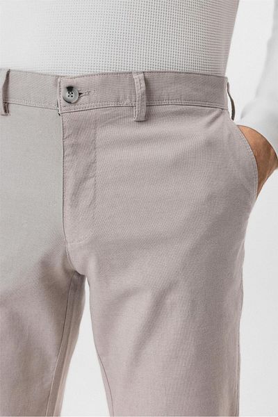 SÜVARİ Παντελόνι Stone Slim Fit Dobby Canvas
