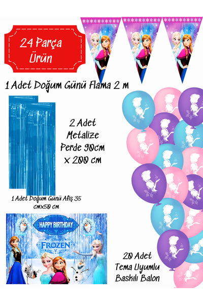 Frozen Набір прикрас для дня народження «Країна снігу Ельзи»