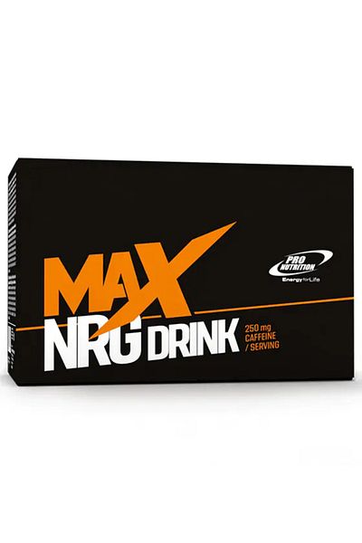 Pro Nutrition Pre-workout Training, Max Nrg Drink 25 Plicuri X 15g