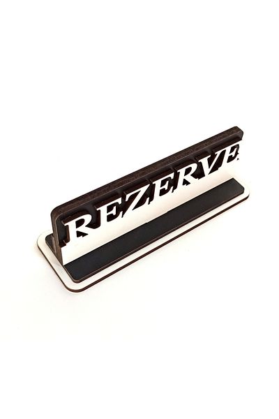 Mars Wooden Cafe & Restaurant Reserved Lettering Double Sided 10 Pieces - in Sizes 20 cm X 7 cm