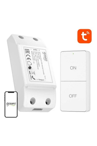 Gosund Sw20 Smart Relay, Rf Remote Control: 915m Hz, Wi-fi 2.4 Ghz, 230v, 10a, Alexa/google, White