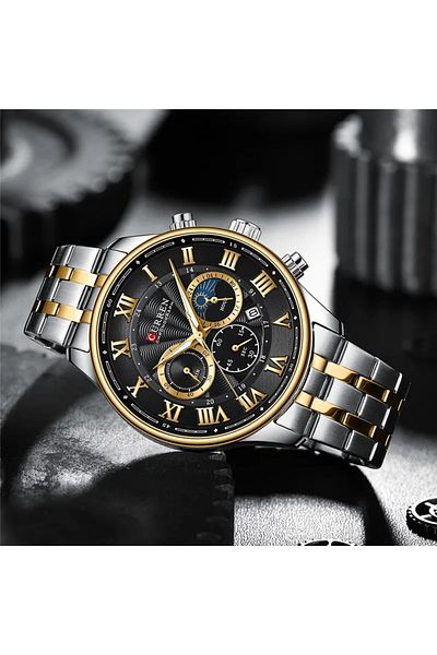 Curren 8427 Men's Stainless Steel Analog Watch – Original Luxury Wrist Watch