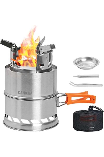 CANWAY aragaz de camping, oțel inoxidabil, argintiu