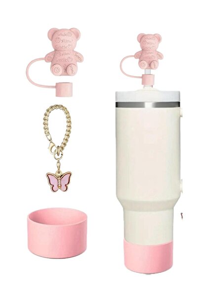 Freya 3 قطع من غطاء شفاطة على شكل دمية دب مع قاعدة واقية من السيليكون متوافقة...