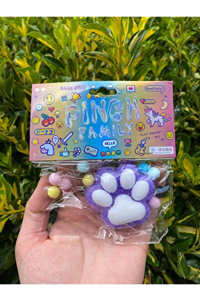 Innovate Store Taba Squishy Sevimli Orta Boy Mor Kedi Patisi Rahatlatıcı Suku...